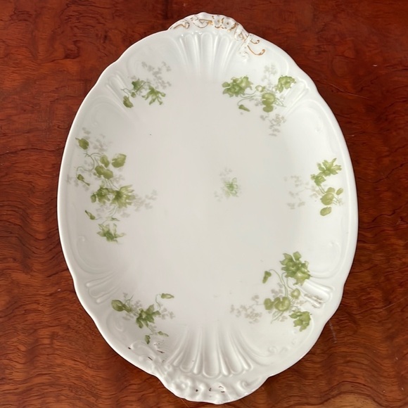 Limoges Vintage Oval Serving Platter 13” x 9” Made in France - Picture 1 of 6
